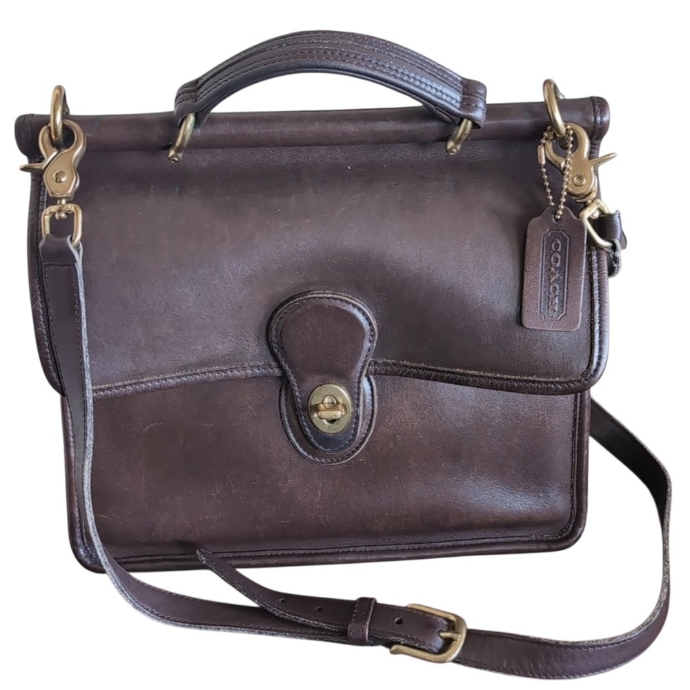 Vintage Coach Willis 2227 Satchel Crossbody Handbag brown - Picture 8 of 14